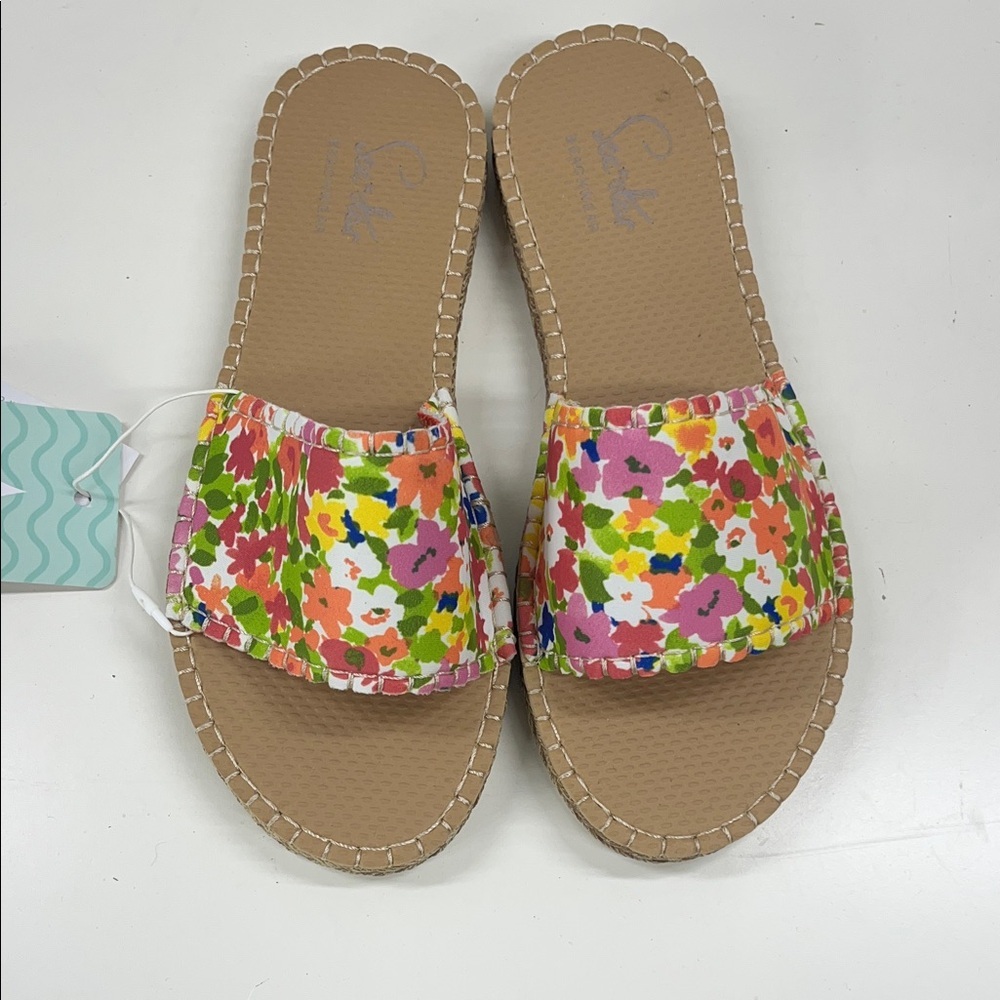 NWT SeaStar Cabana Slides Water Friendly in Wild Flower Size 9
